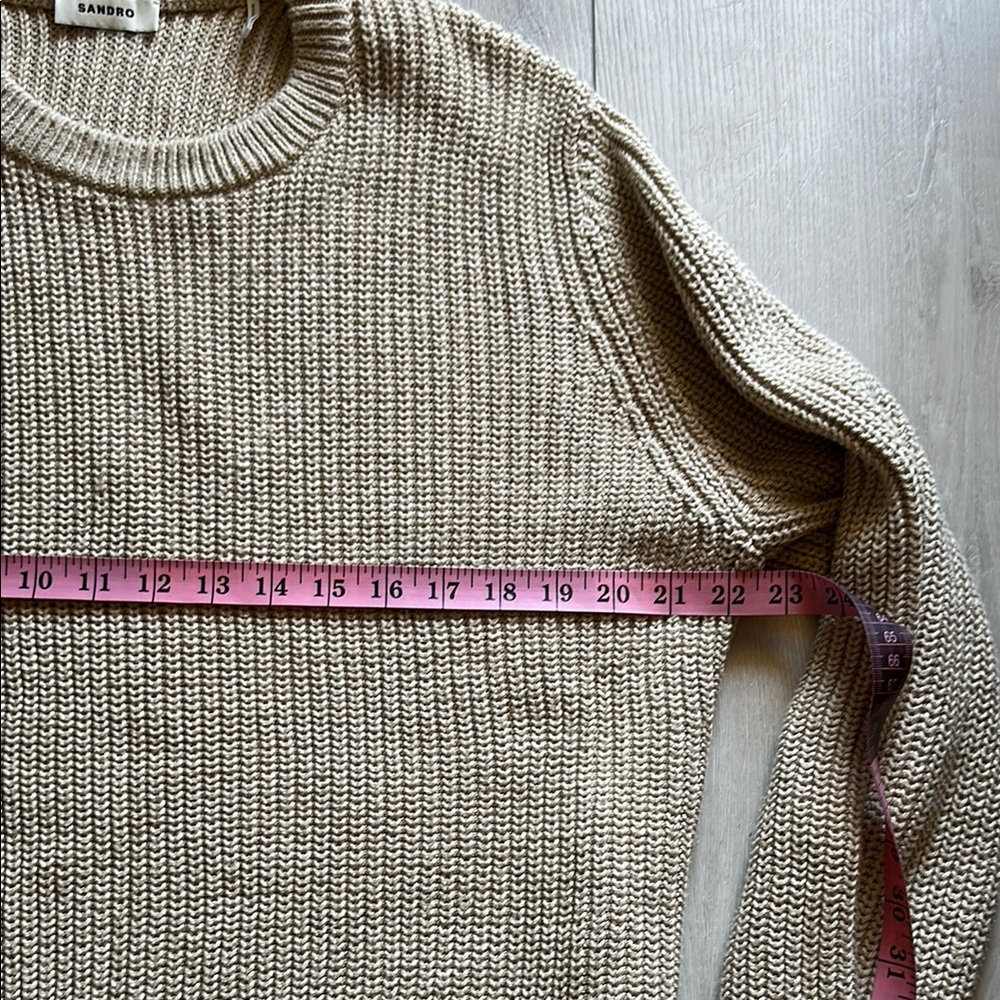 Sandro Cream Sweater // Size Large - Picture 4 of 6